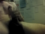 thick cock w big balls shaved