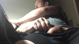 Solo masturbation intense orgasm and cum shot