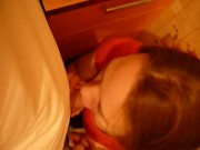 Sucks dick her boyfriend while parents in another room 13/16