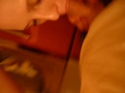 Sucks dick her boyfriend while parents in another room 16/16