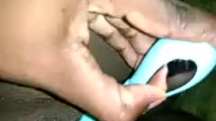 Playing with toy