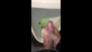 Leave some Sperm in the Urinoir for the next Straight Men taking a Pee