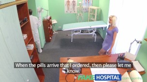FakeHospital Sexy horny blonde milf wants doctors cum inside her