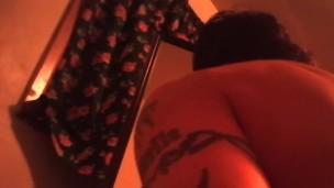 Big dildo Anal fucking
