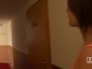 Russian Teen pick up and suck in Elevator - Screenshot 6 of 16 - Jeans