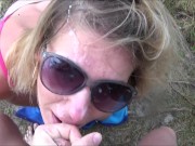 Face Fuck and Facial on Public Beach by truutruu 16/16