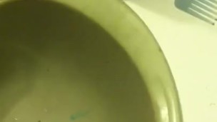 20 yr old fucks asshole with brush an licks cum