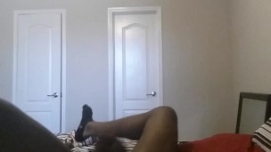 Me stroking my BBC and shooting cum