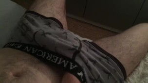 Horny teen jerks and cum on hand