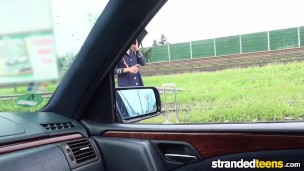 StrandedTeens - Hitchhiking Steurtess loves cock