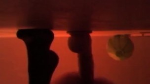 Late night ass fucking dildo