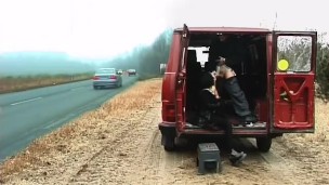 public fuck on traffic street