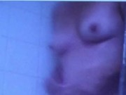 Having fun in the shower