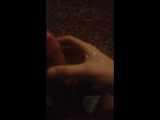 Massive cumshot after having a bad day 15/16