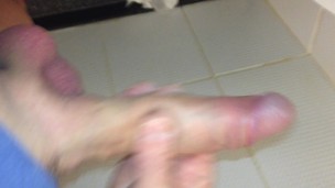 Dirty Boy is Playing with penis in public toilet