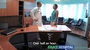 FakeHospital Patient overhears doctor fucking nurse then fucks him too