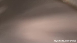 Busty brunette Taylor Vixen fingers herself outside