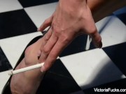 Victoria White smokes a cigarette & masturbates - Screenshot 4 of 16 - Pussy Rubbing