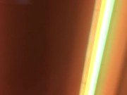 Public masturbation in store window wit s & cum 9/16