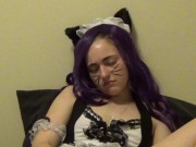 Kitty Maid Masturbation + BJ