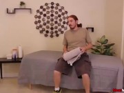 Horny babe painful handjob