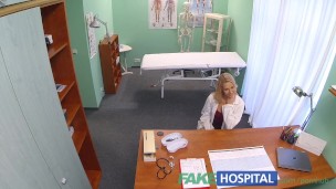 FakeHospital New nurse takes double cumshot from horny doctor