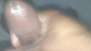 Playin with my bbc in shower(light moaning)till I cum