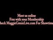 Busty Maggie Green Plays with Big Black Toy in Pussy! 16/16