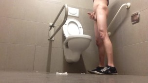 Gay Boy Doing Dirty Things In Public Toilet!