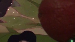 Jerking my pierced cock with a big load