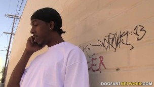 Asphyxia Noir gets gangbanged and assfucked by black guys