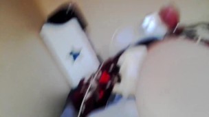 Dildo fucking my wet pussy