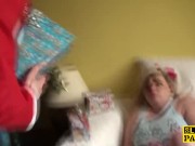 British plumper squirting for santa 7/16