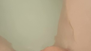 Playing in the hotel tub