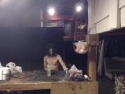 Getting Down on Bar Countertop 2/16