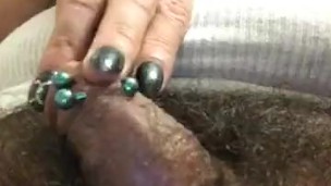 Cleaning my cock