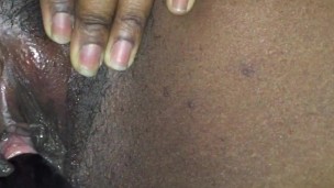 Black Champagne Bottle in Creamie Pussy