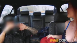Fake Cop Slutty Farm girl fucks policemans big cock
