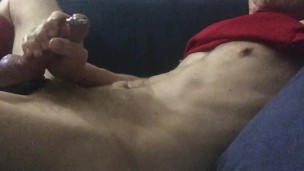 while wanking on cam4