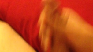 Young hot male playing with his big cock and horny as hell