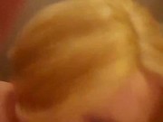 Hot deep throat from peaches