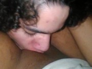 White boy eat ebony Lady Jai sweet pussy 7/16