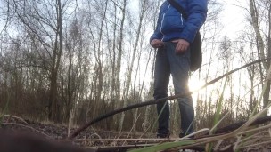 I'm pissing like a real boy in public