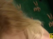 Real cumswallowing sub spanked while sucking 14/16