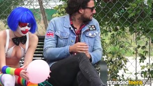 StrandedTeens - Dirty clown gets into some funny business