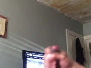 Stroking my BBC until I shoot