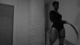 Pantyhose hoop dancing