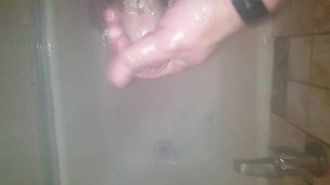 shower jerk part 2 with me cumming