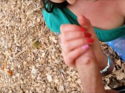 Friends fucking in the woods blowjob and doggystyle the ending is priceless 3/16