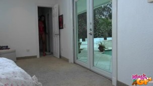 Black GF - Thick ebony babes gets pounded